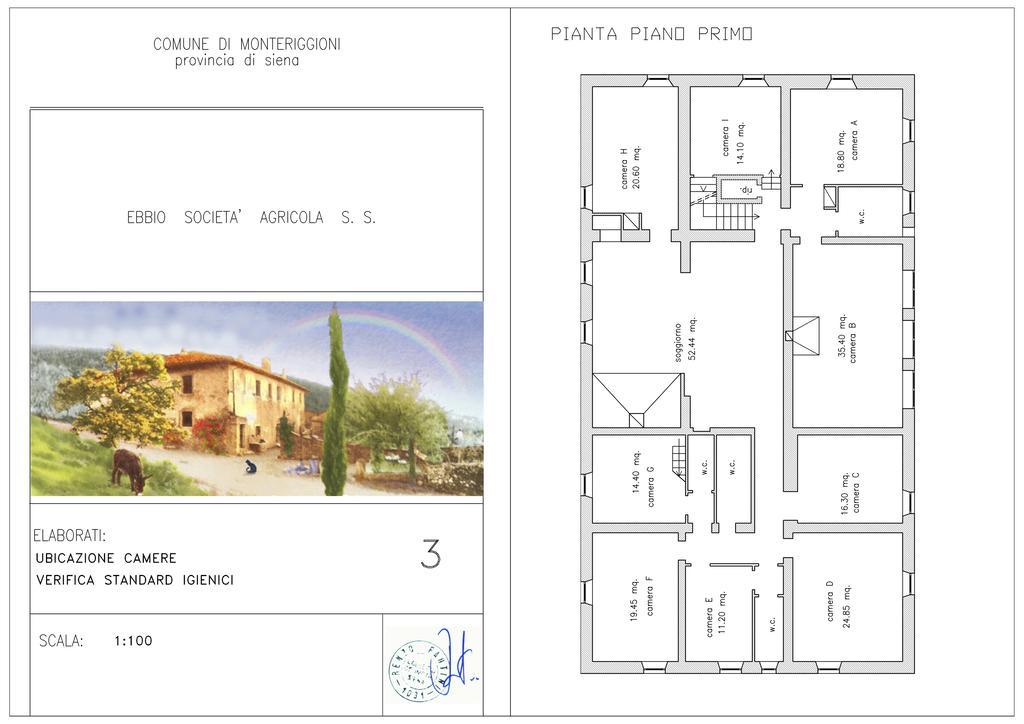 Agriturismo Biologico Ebbio Villa Monteriggioni Exterior foto